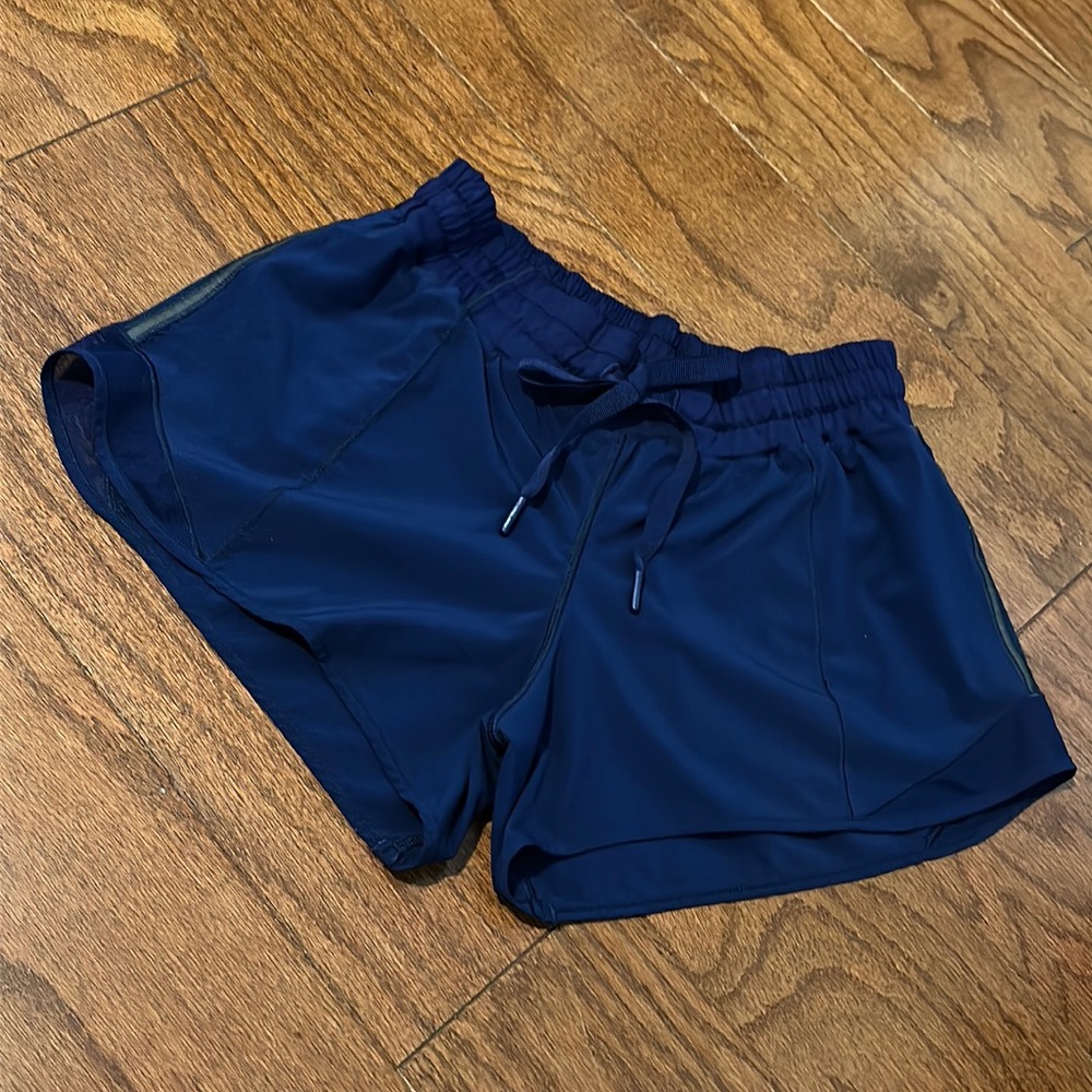 Lululemon navy running shorts 8 tall